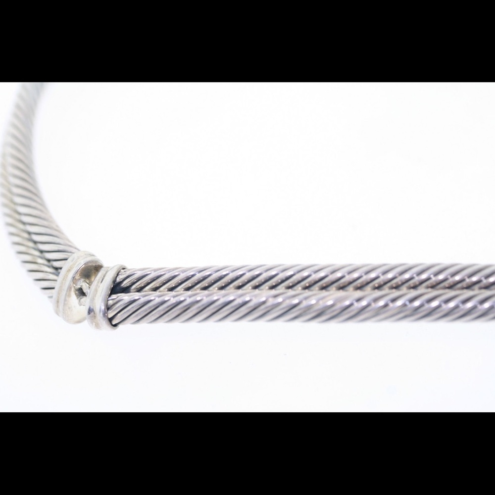 David Yurman 925 18k Cable Heart Necklace - Picture 7 of 10